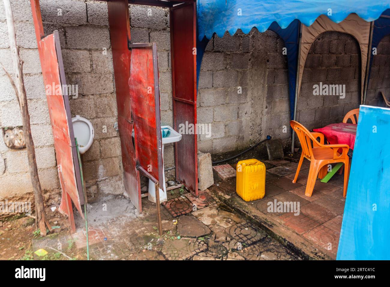 Bathroom of a local restaurant in Arba Minch, Ethiopia Stock Photo Alamy