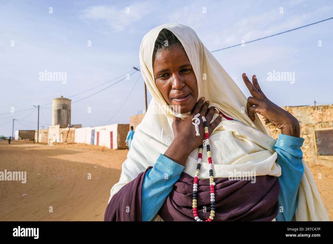 Mauritania, Adrar region, Chinguetti, woman Stock Photo