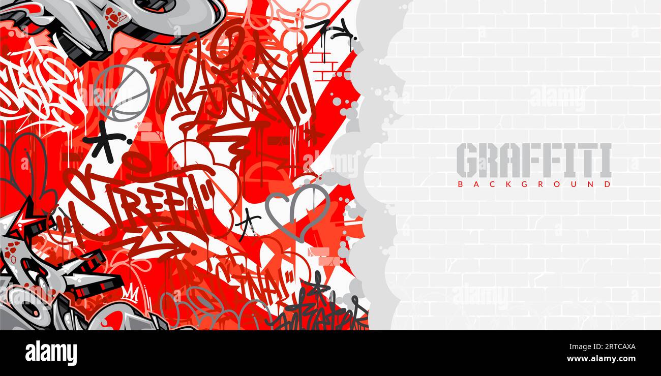 Abstract Urban Style Hiphop Graffiti Street Art Vector Illustration ...
