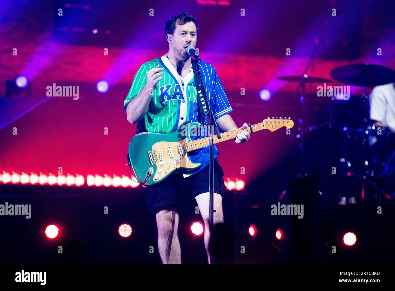 James Bourne of Busted performs on stage at The O2 Arena on September 10th 2023 in London Stock Photo