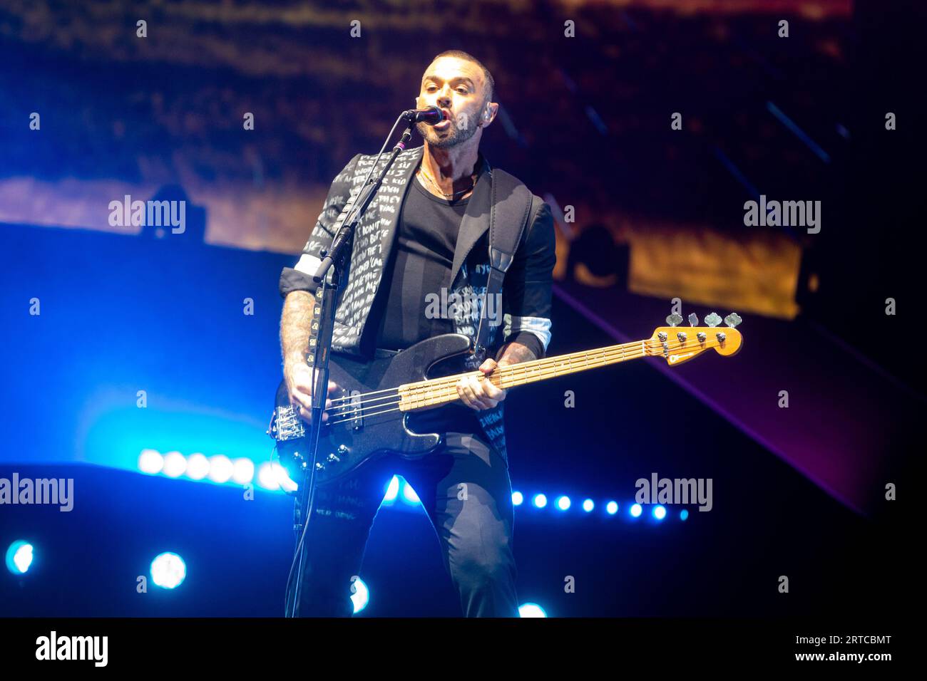 Matt Willis of Busted performs on stage at The O2 Arena on September 10th 2023 in London Stock Photo
