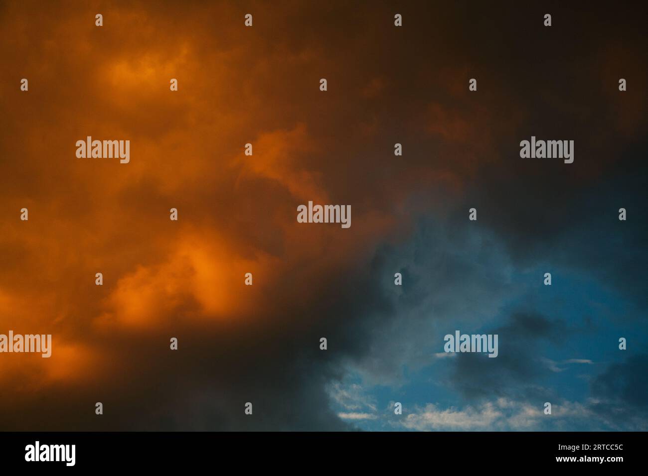 Gouda, The Netherlands Clouds, Sunset and rain clouds Stock Photo