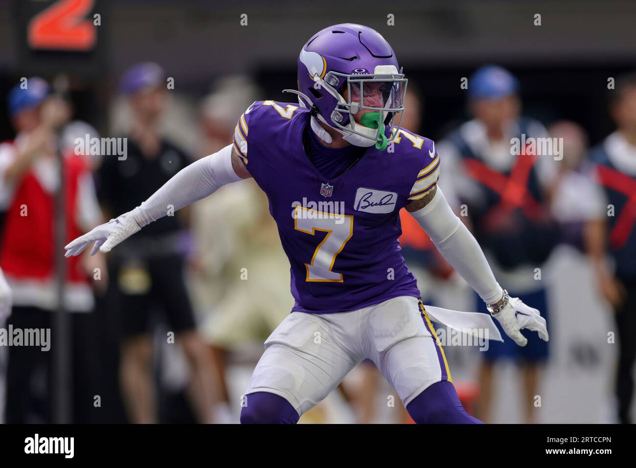 Minnesota Vikings cornerback Byron Murphy Jr. (7) during the first half