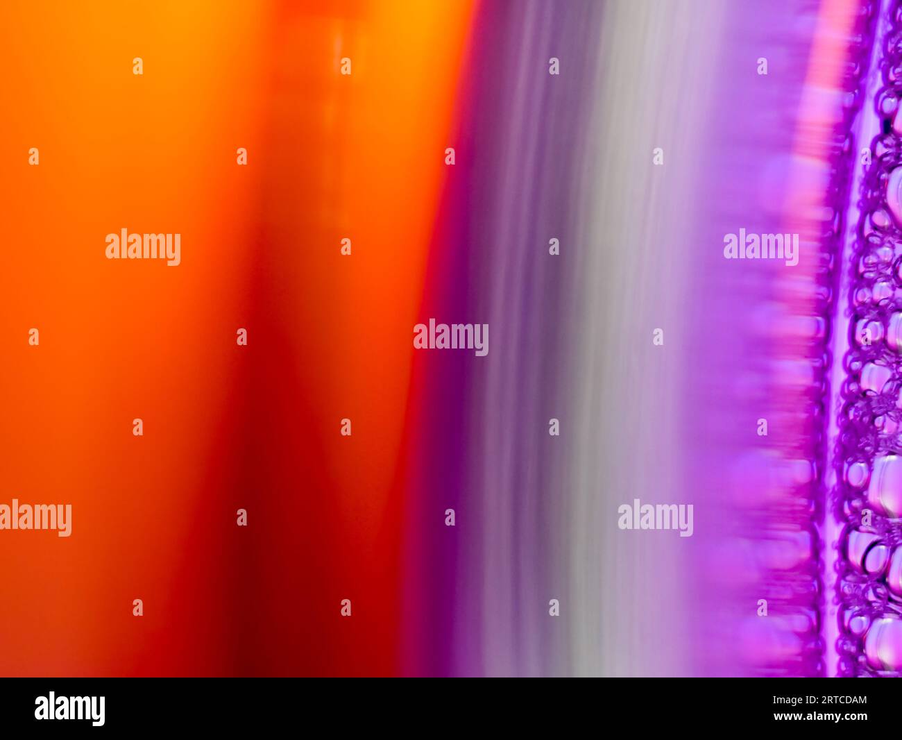 Close up water bubble  on color background Stock Photo