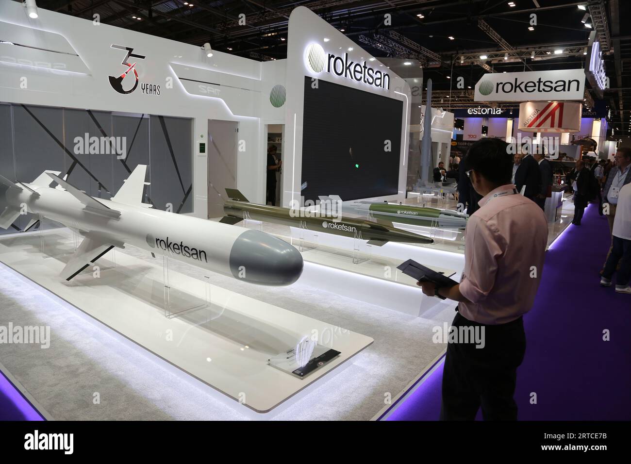 London, United Kingdom. 12th Sep, 2023. Arms manufacturers from all