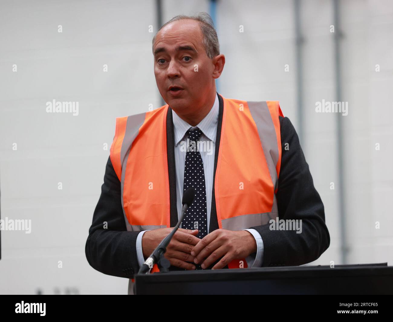 Lord Dominic Johnson, the Uk's investment minister, who is in Belfast