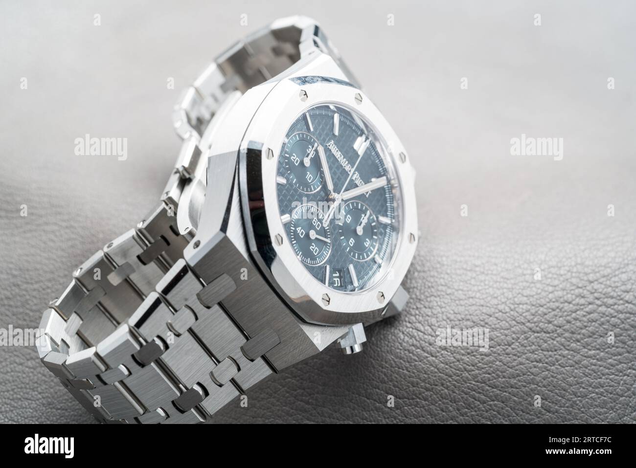 Various Audemars Piguet Royal Oak Models Stock Photo