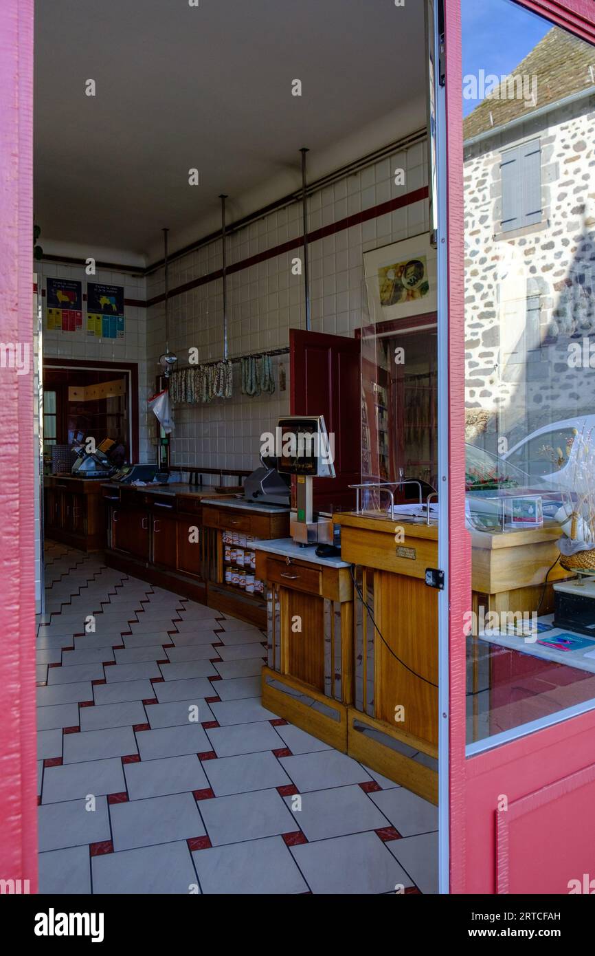 French butcher's shop Stock Photo