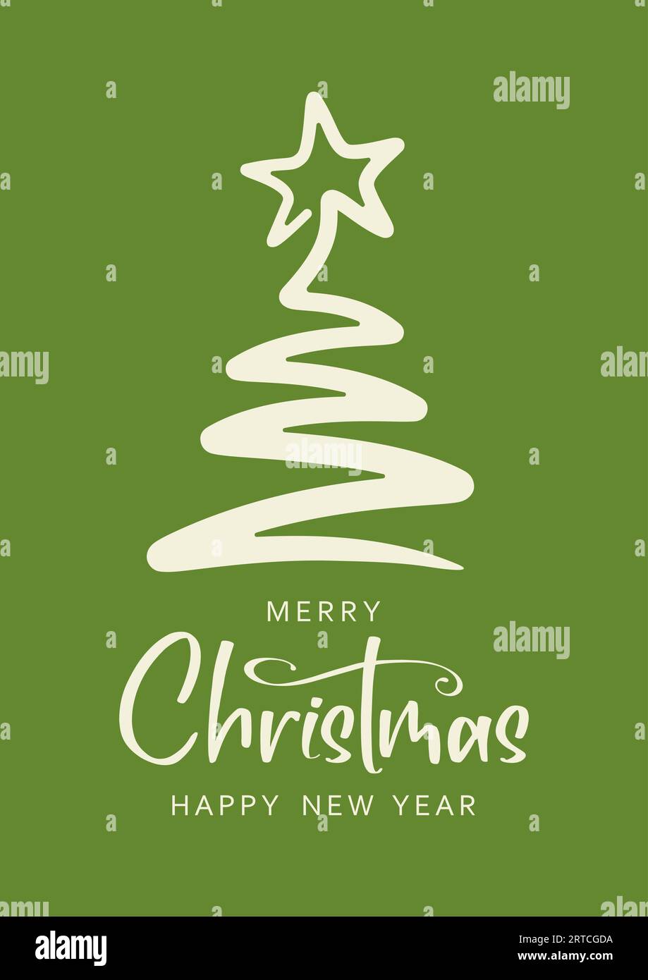 Merry christmas and happy new year card Stock Vector Images - Alamy