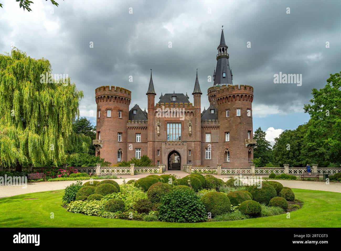 Schloss Moyland moated castle, Bedburg-Hau, district of Kleve, North ...