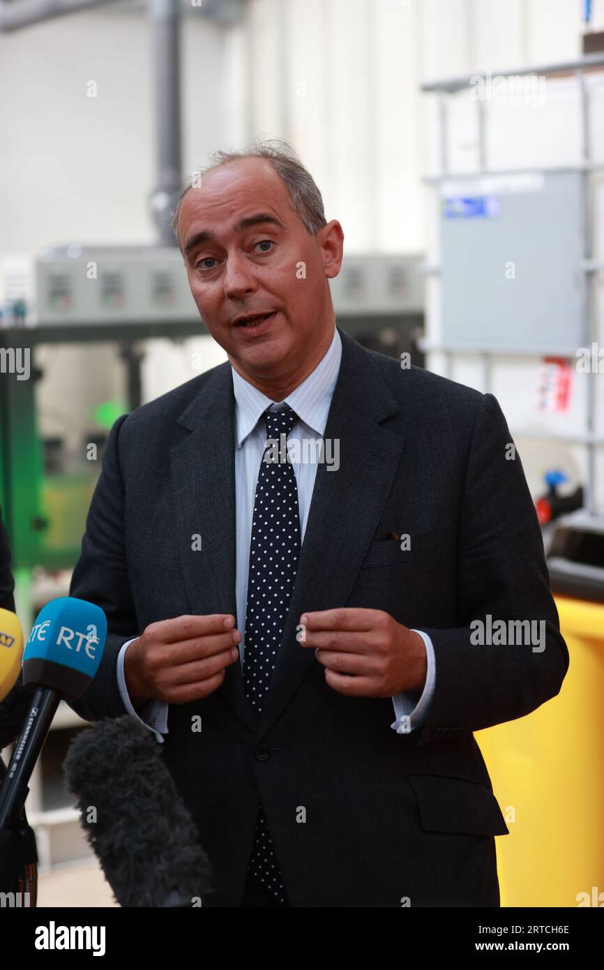 Lord Dominic Johnson, the Uk's investment minister, who is in Belfast