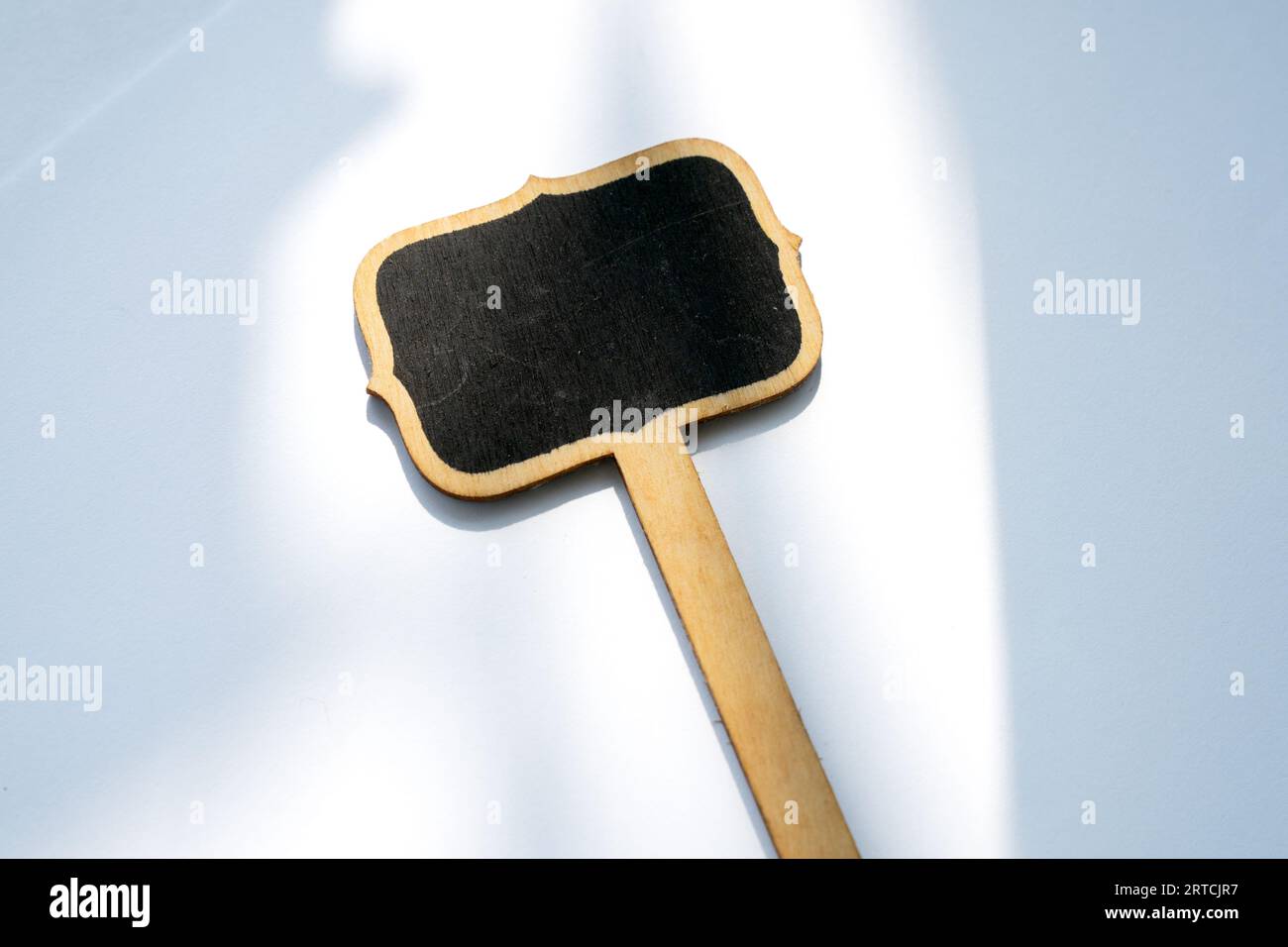 Blackboard frame isolated on white background Stock Photo