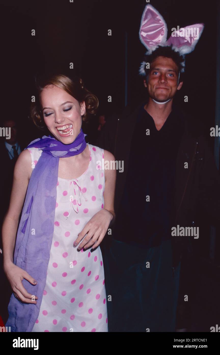 Bijou Phillips and Ben Taylor arriving at a Playboy Magazine party