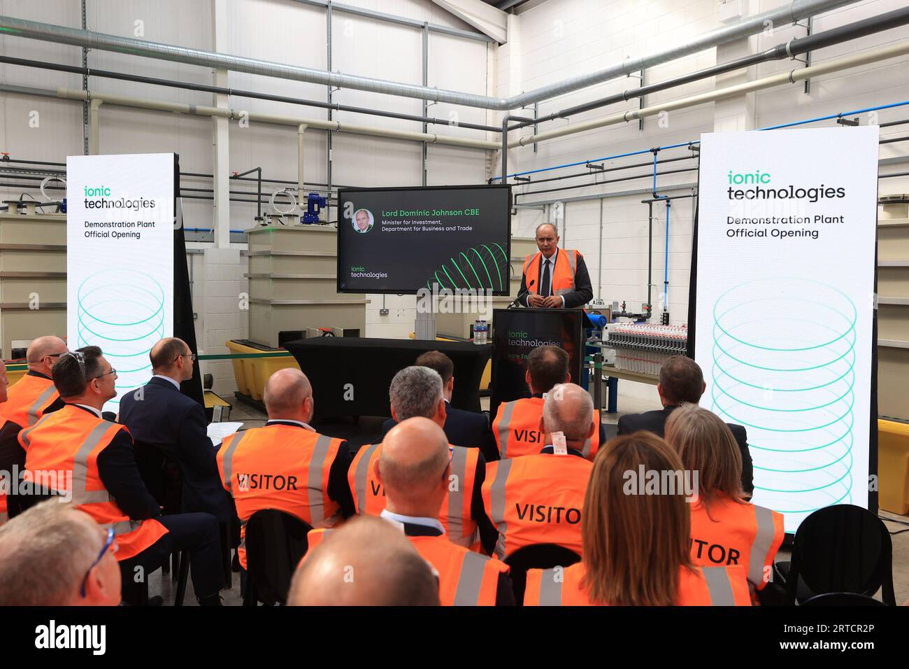 Lord Dominic Johnson, the UK's investment minister, who is in Belfast