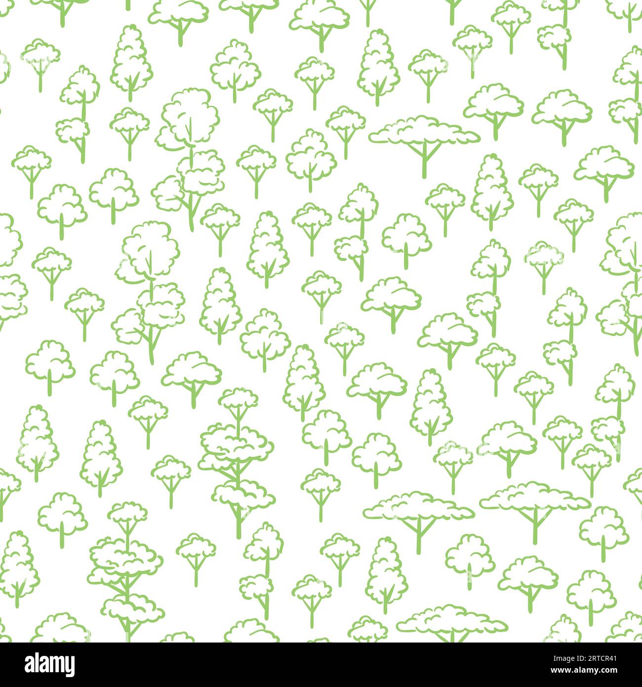Seamless pattern simple trees Stock Vector Images - Alamy