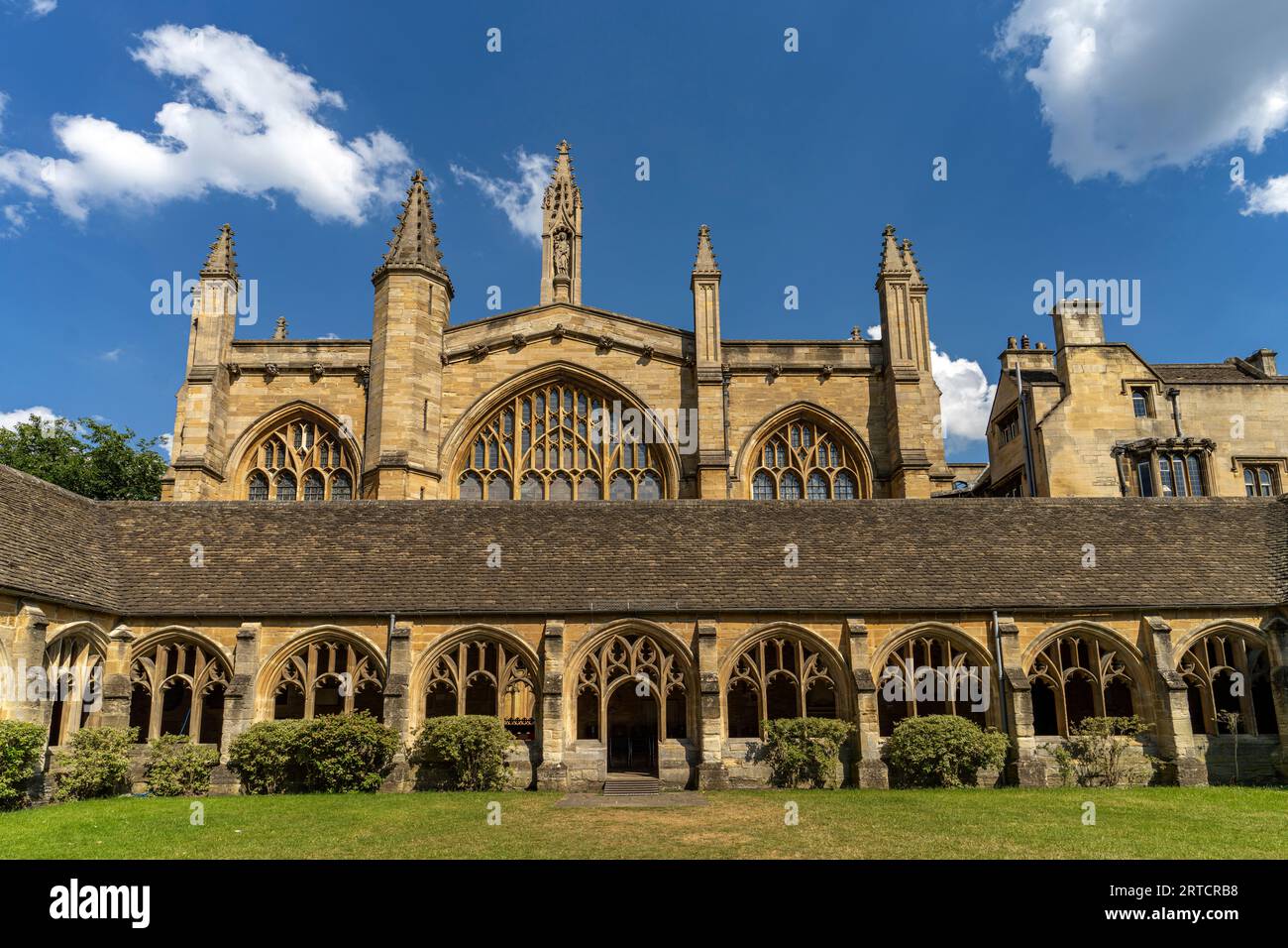 The Cloisters and Chapel of New College, University of Oxford, Oxfordshire, England, United Kingdom, Europe Stock Photo