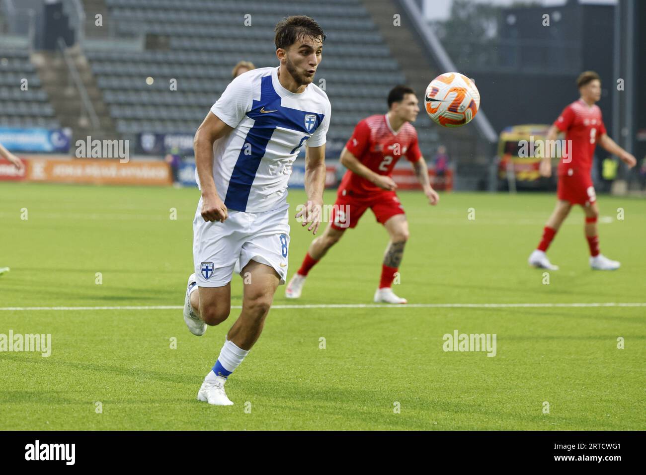Turku, Finland. 12th Sep, 2023. Adam Markhiev of Finland in action
