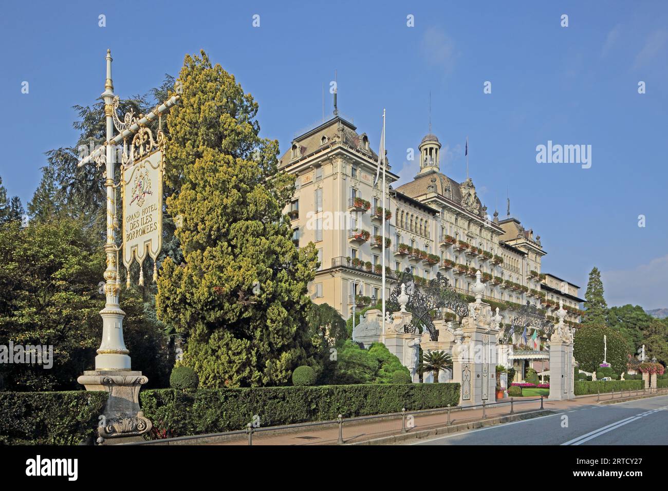 Grand Hotel des Iles Borromees, Stresa, Lake Maggiore, Piedmont, Italy Stock Photo