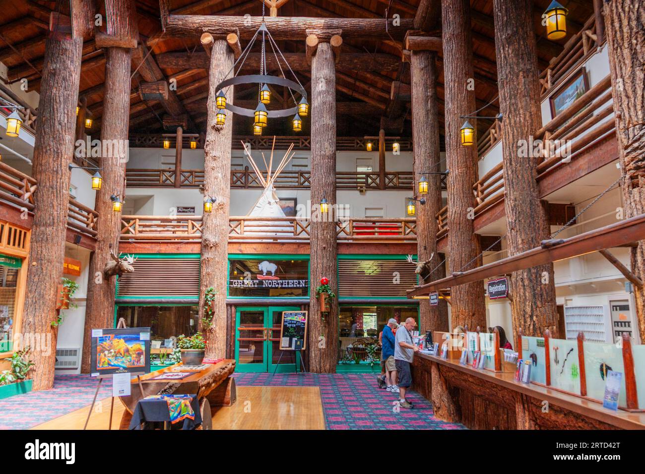 Glacier Park Lodge in East Glacier, Montana, on the eastern gateway to