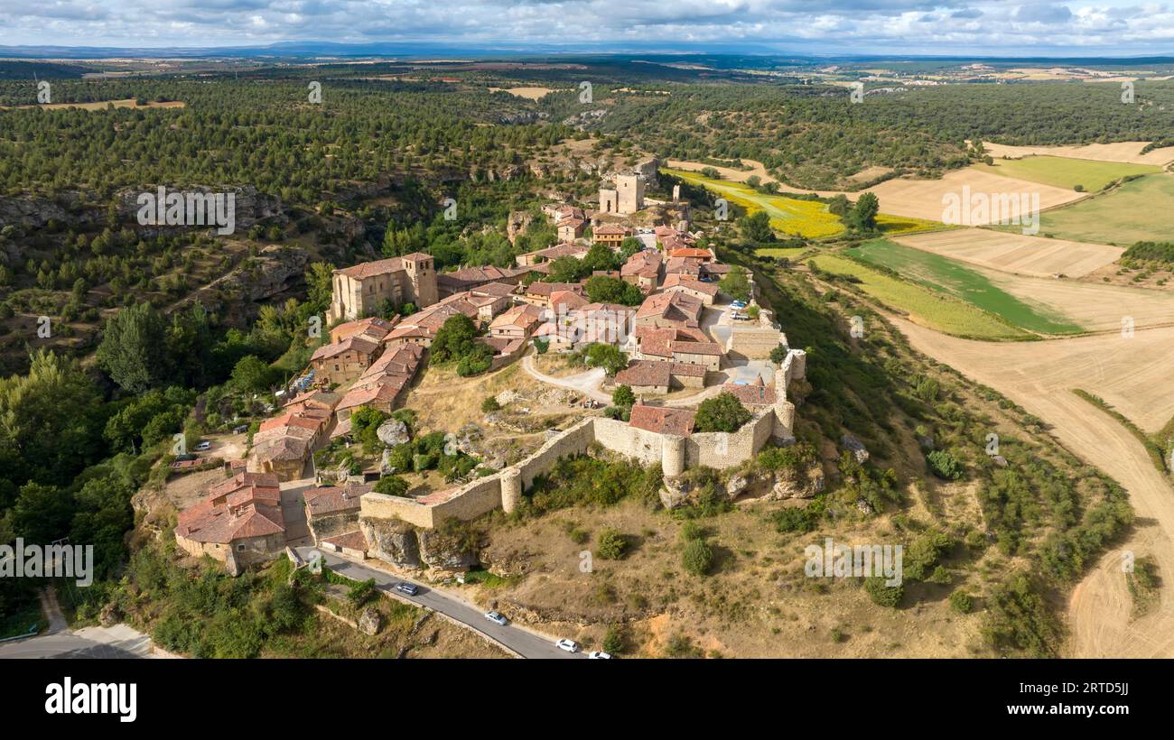 Aerial view beautiful medieval village hi-res stock photography and ...