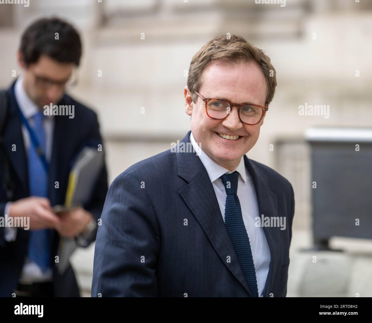 London 12 Sep 2023 Ministers at the Cabinet office 70 Whitehall London UK It is understood that a number of meetings were held to consider the alleged China spy case. Tom Tugendhat, Security Minister; he was seen to arrive and leave the cabinet office several times during the afternoon Credit: Ian Davidson/Alamy Live News Stock Photo