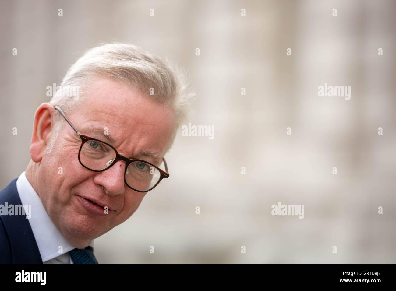 London 12 Sep 2023 Ministers at the Cabinet office 70 Whitehall London UK It is understood that a number of meetings were held to consider the alleged China spy case. Michael Gove, Levelling Up Secretary, Credit: Ian Davidson/Alamy Live News Stock Photo