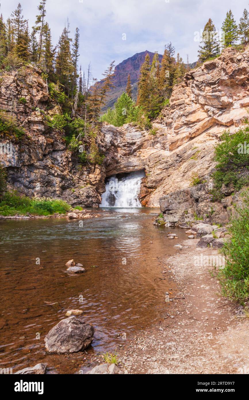 Running Eagle Falls in the Two Medicine section of Glacier National
