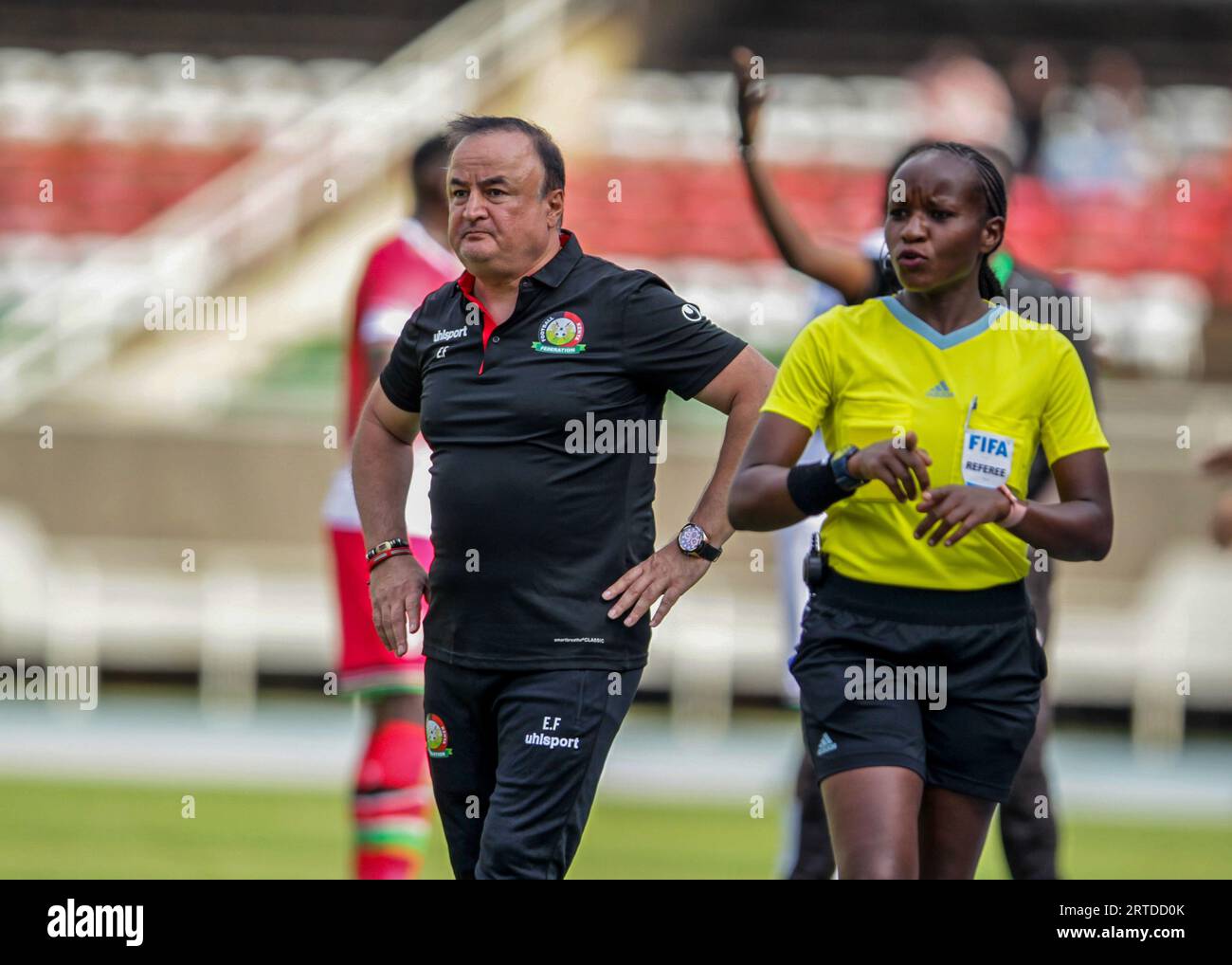 KASARANI, KENYA SEPTEMBER 12 Coach Engin Firat of Kenya South Sudan during the international
