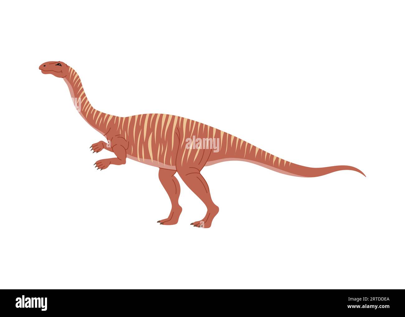 T-rex theropod dino extinct animal cute character, dinosaur isolated brown cartoon animal. Vector Tyrannosaurus, tyrant lizard prehistoric reptile Stock Vector