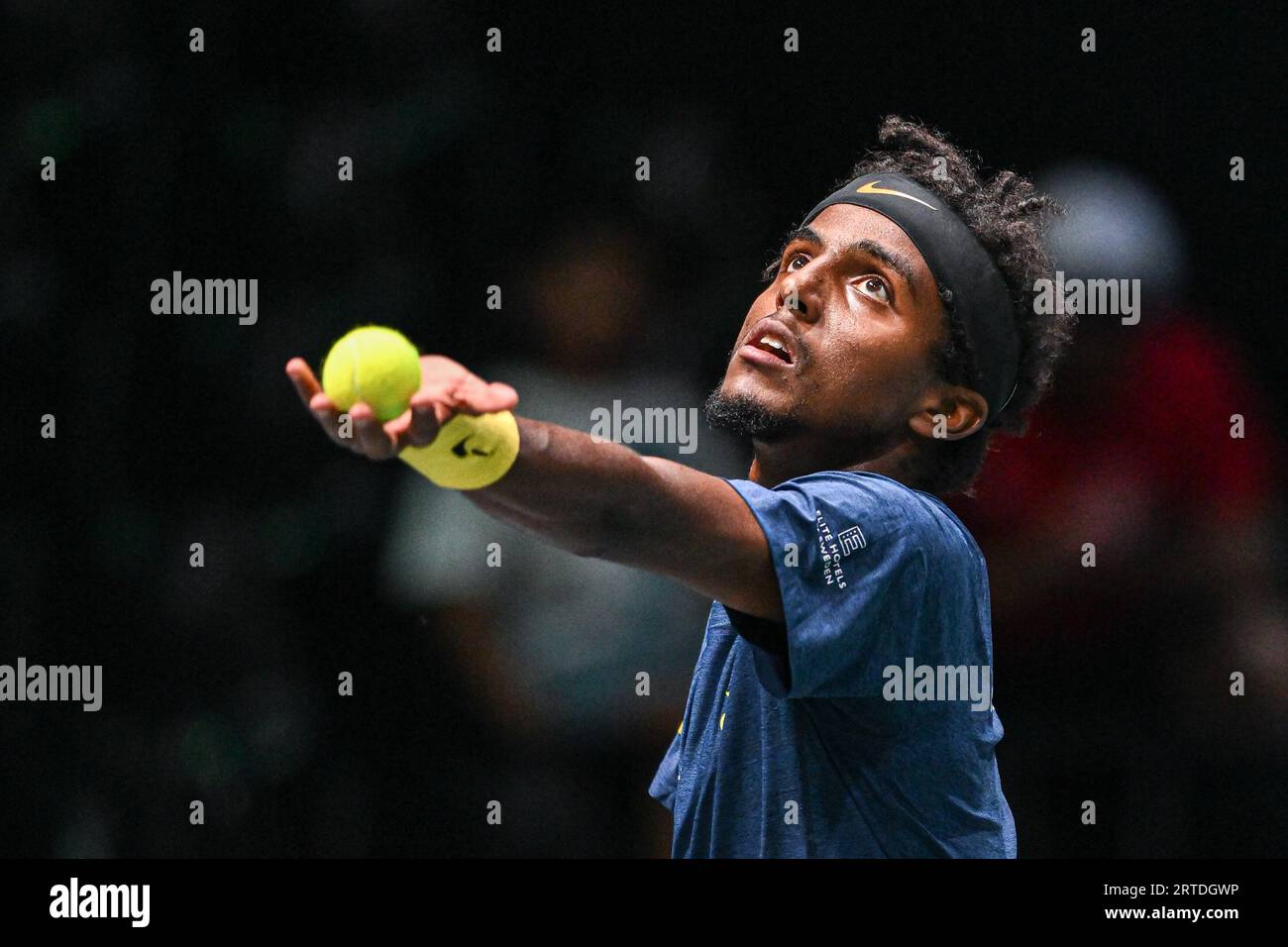 Bologna, Elias Ymer (Sweden) during the Davis Cup finals between Sweden and Chile at Unipol Arena
