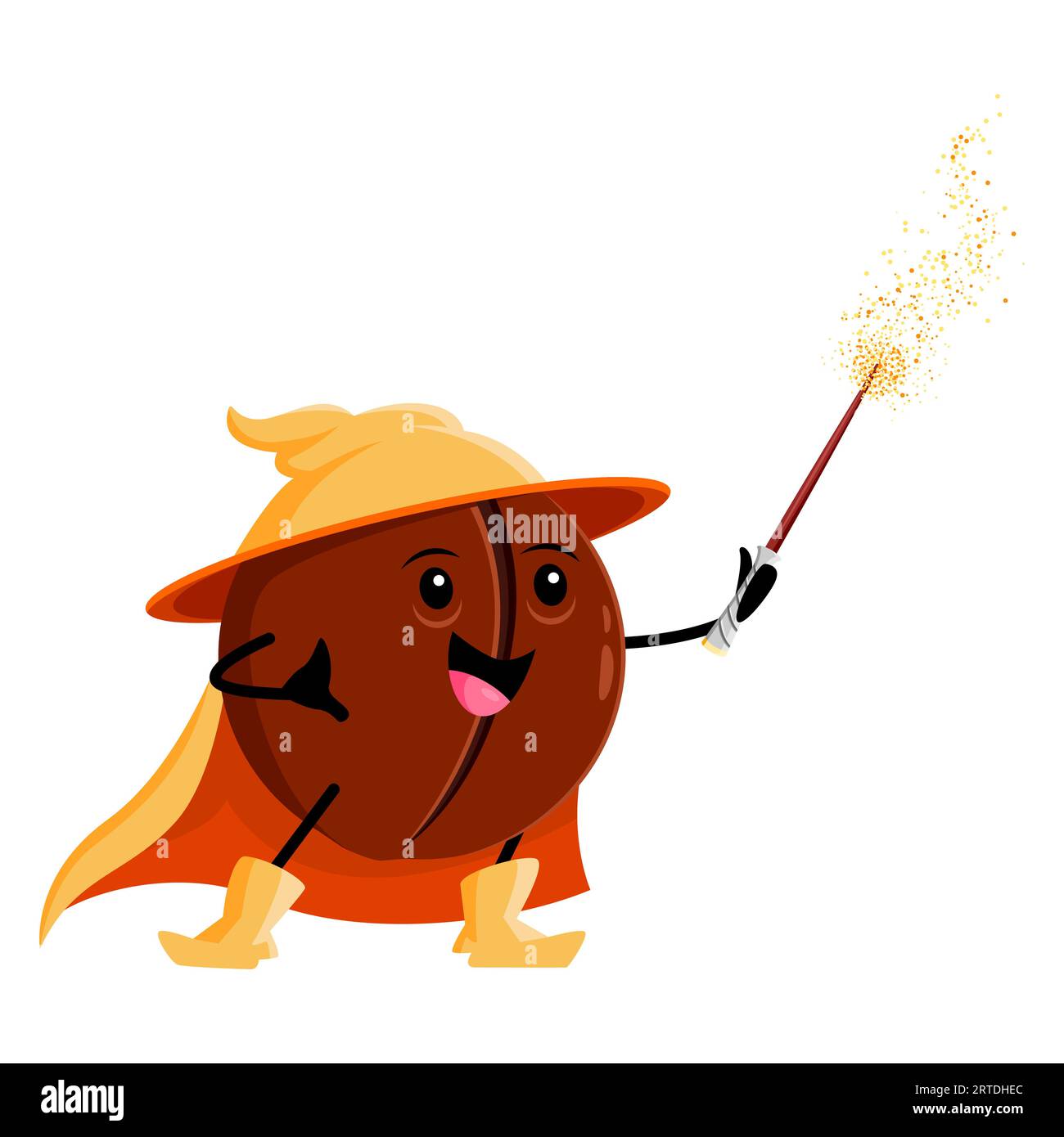 Cartoon magic wand casting spell Cut Out Stock Images & Pictures Alamy