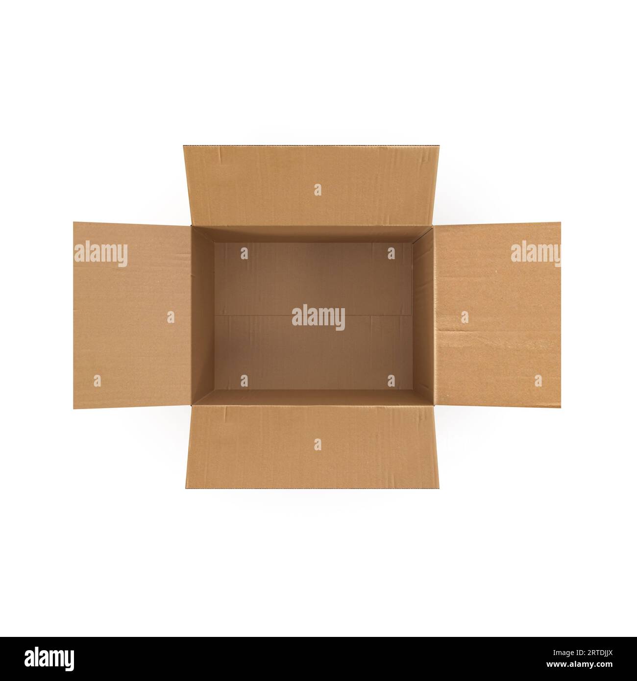 Cardboard box isolated on white background Stock Photo - Alamy