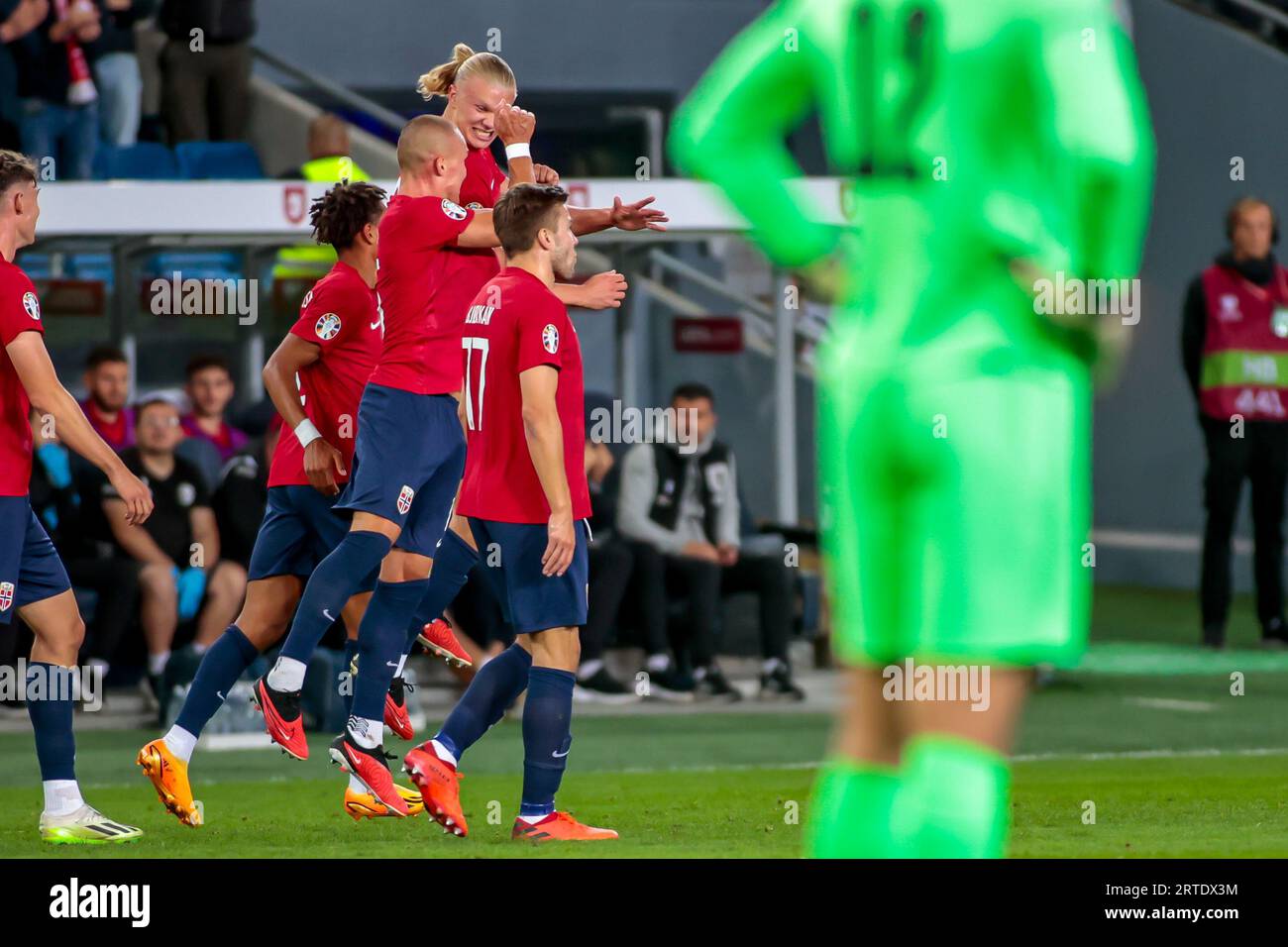 Oslo, Norway, 12th September 2023. Norway's Erling Braut Haaland ...