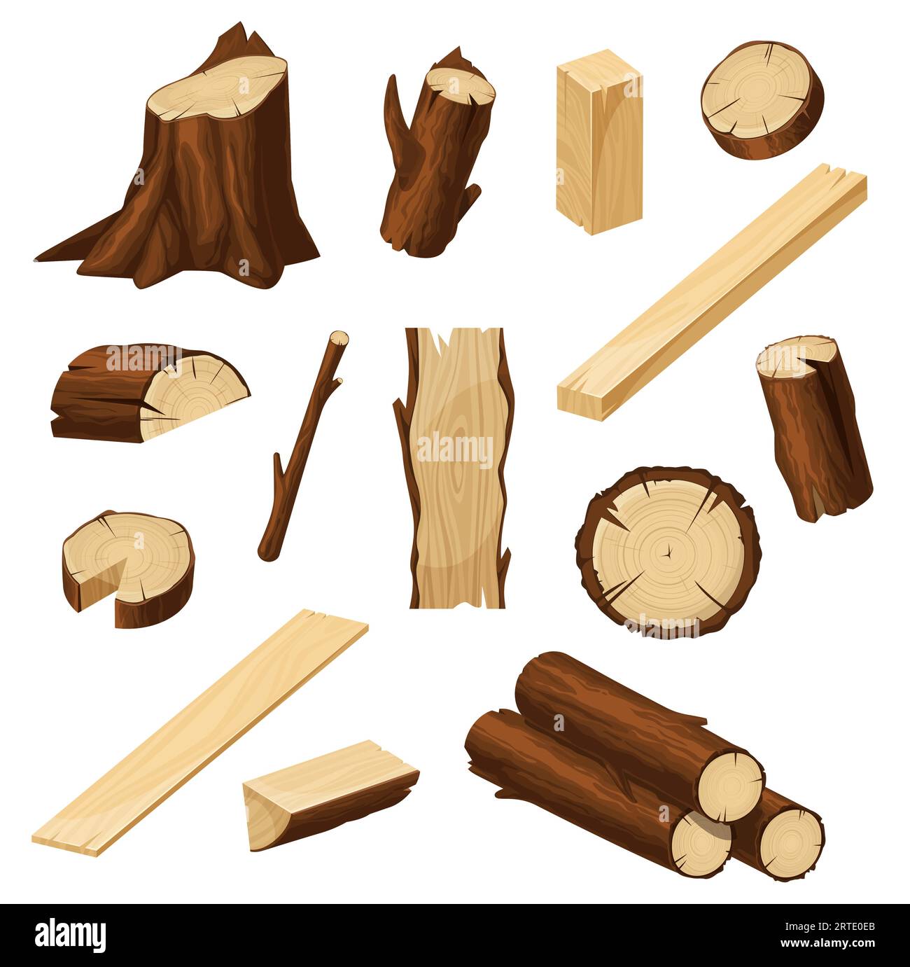 chopped-softwood-stock-vector-images-alamy