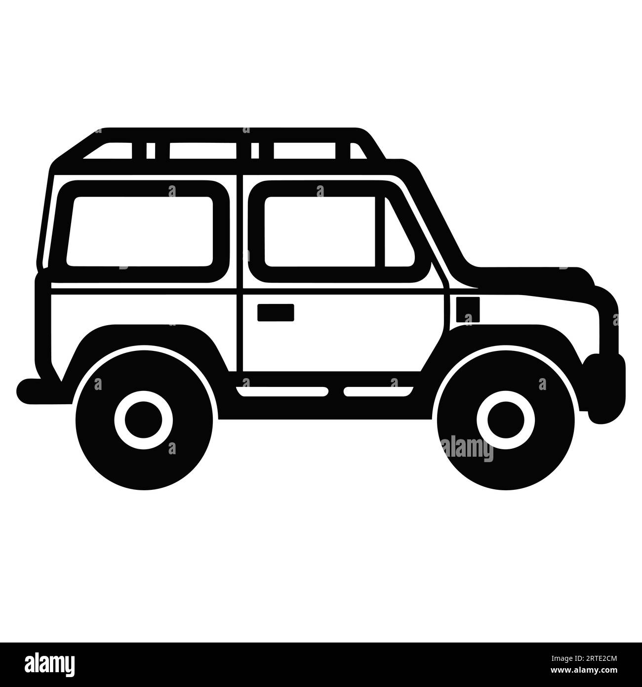 Car monochrome icon vector illustration simple Stock Vector Image & Art ...
