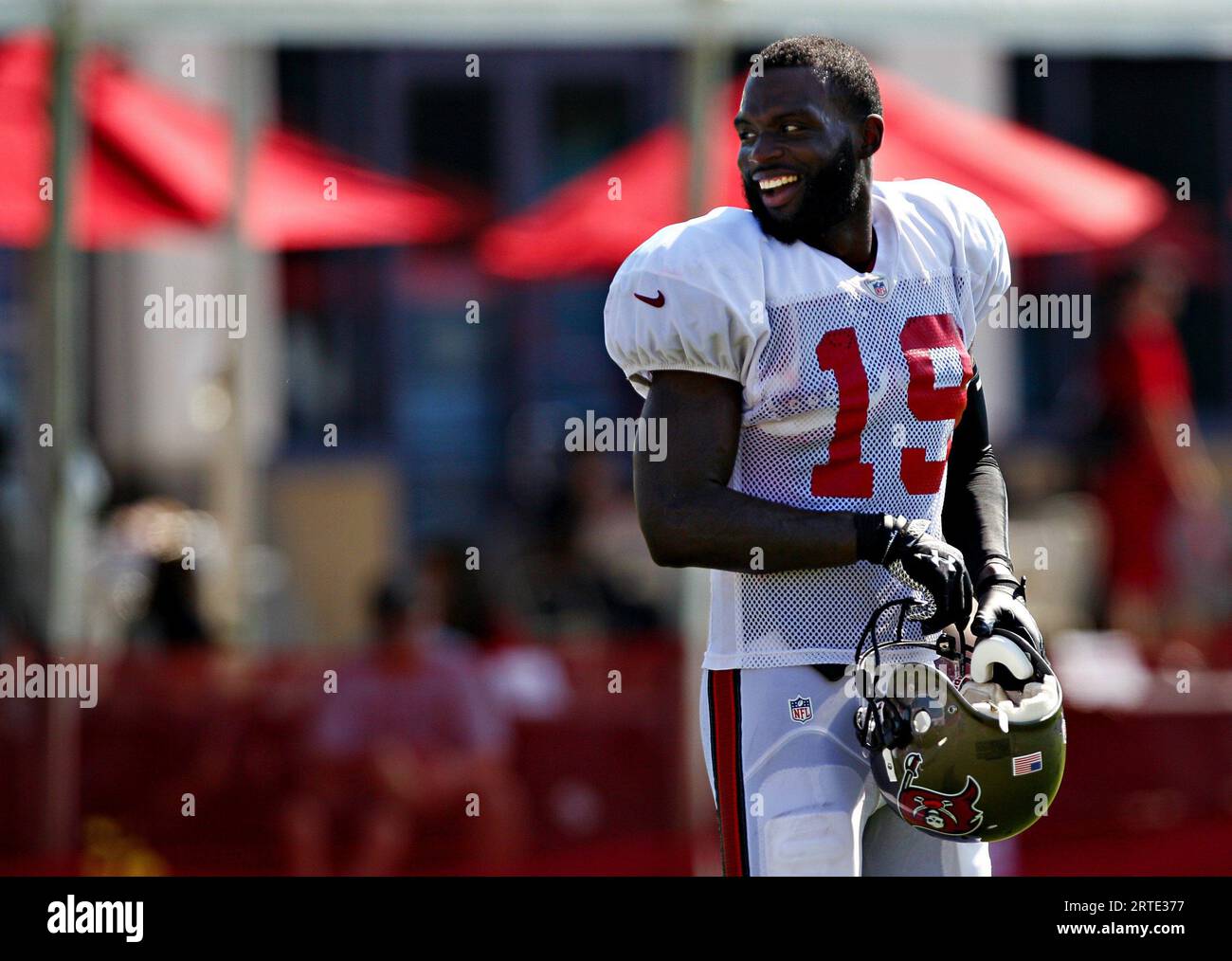 Tampa, USA. 29th July, 2013. Tampa Bay Buccaneers wide receiver Mike Williams (19) participates in practice during training camp on July 29, 2013. (Photo by Daniel Wallace/Tampa Bay Times/TNS/Sipa USA) Credit: Sipa USA/Alamy Live News Stock Photo