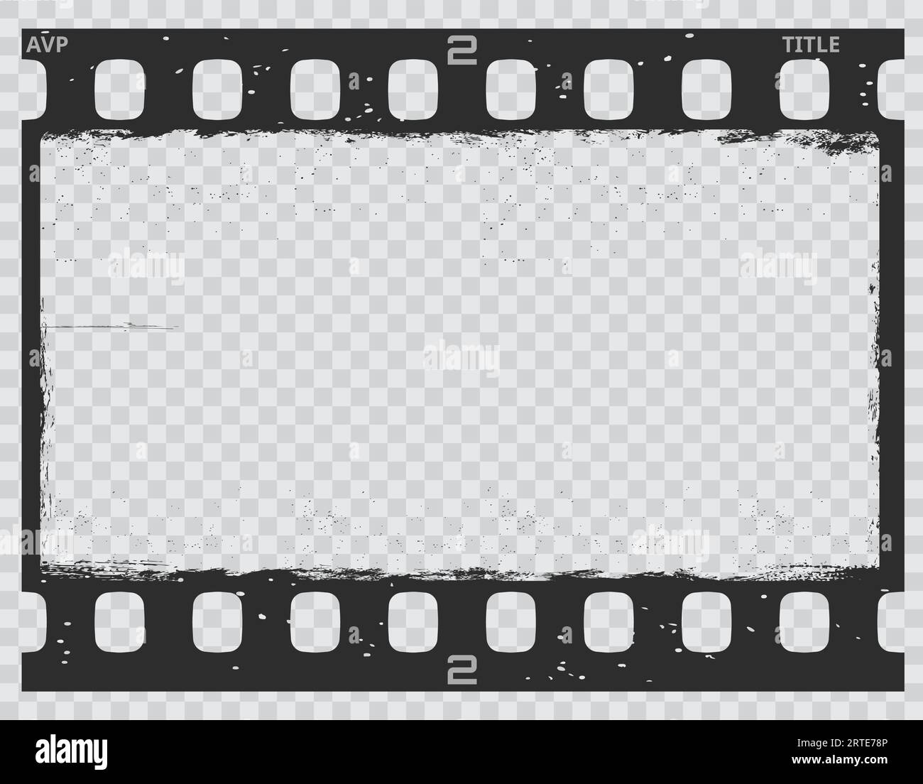 Grunge movie film strip, vintage filmstrip frame, vector old photo texture  background. Film strip negative or cinema camera filmstrip with grunge  borders, retro motion picture and retro photography Stock Vector Image 