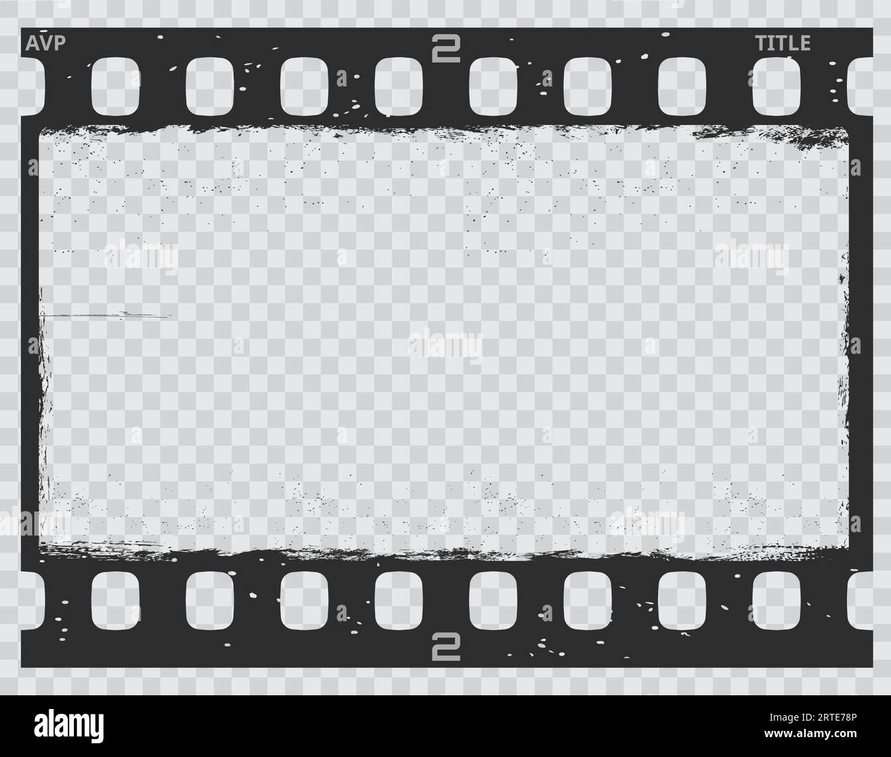 Grunge movie film strip, vintage filmstrip frame, vector old photo texture  background. Film strip negative or cinema camera filmstrip with grunge  borders, retro motion picture and retro photography Stock Vector Image &