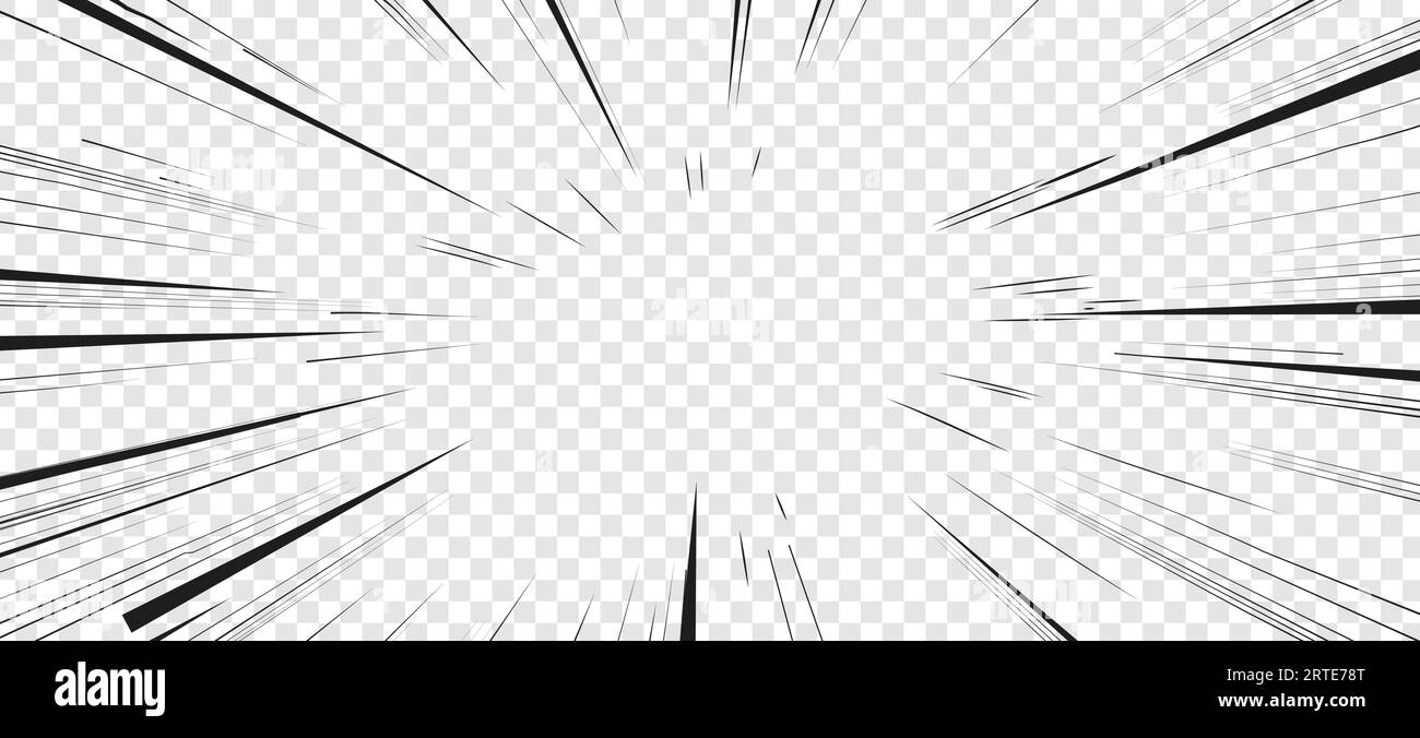 Premium Vector  Manga motion radial lines with gradient anime action frame  lines abstract explosive template with speed lines on transparent  background flash explosion radial lines vector illustration