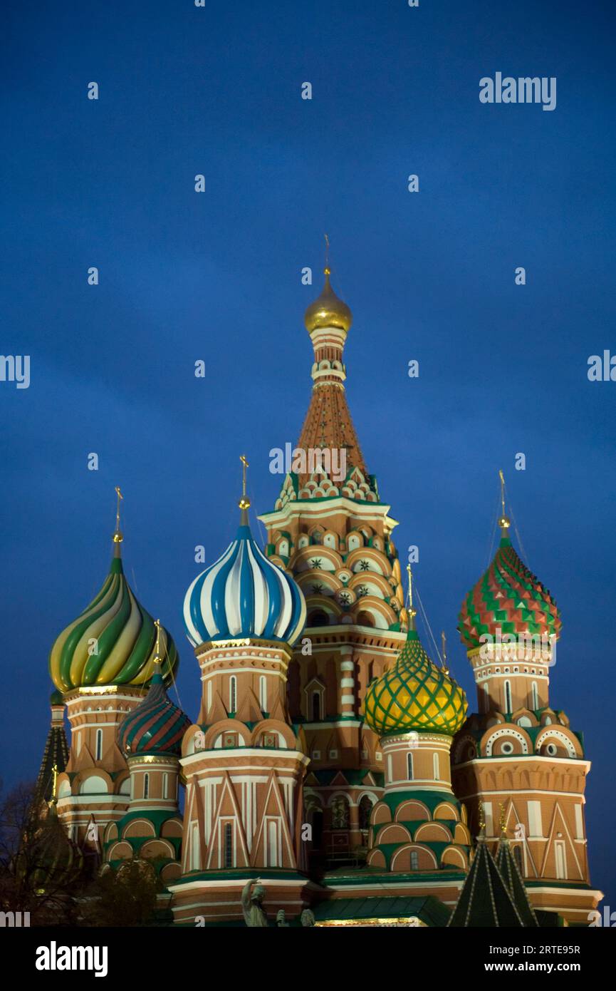 St. Basil's Cathedral on Red Square in Moscow, Russia; Moscow, Russia ...
