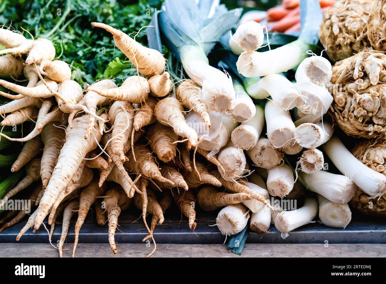 Market root and tuber vegetables Stock Photo Alamy