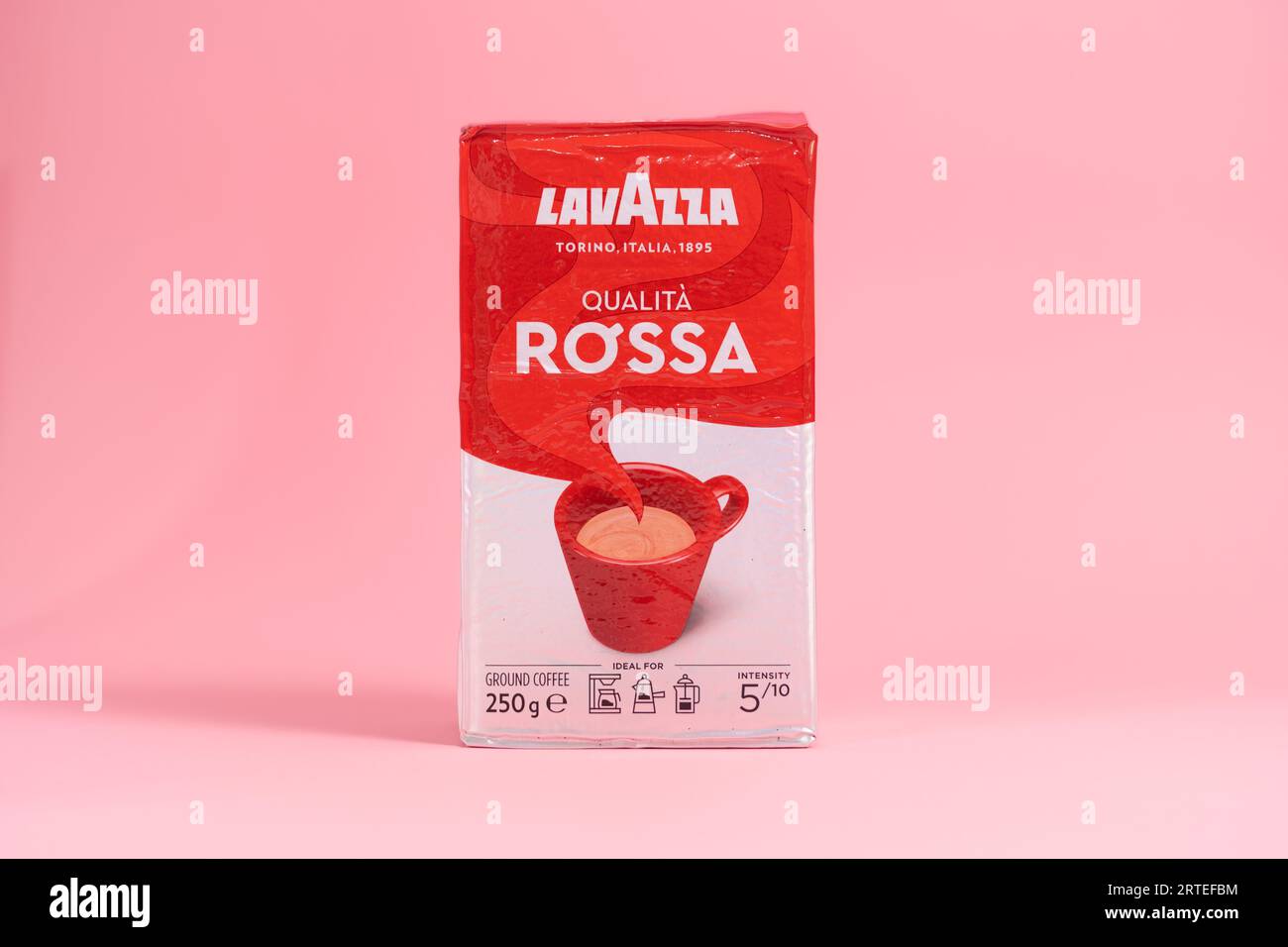 Advertising photo of Lavazza coffee Stock Photo Alamy