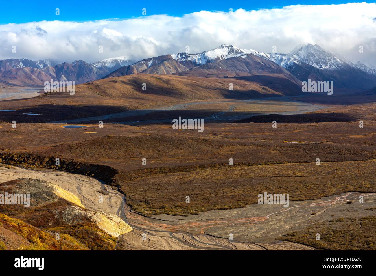 Braided river in fall denali hi-res stock photography and images - Alamy