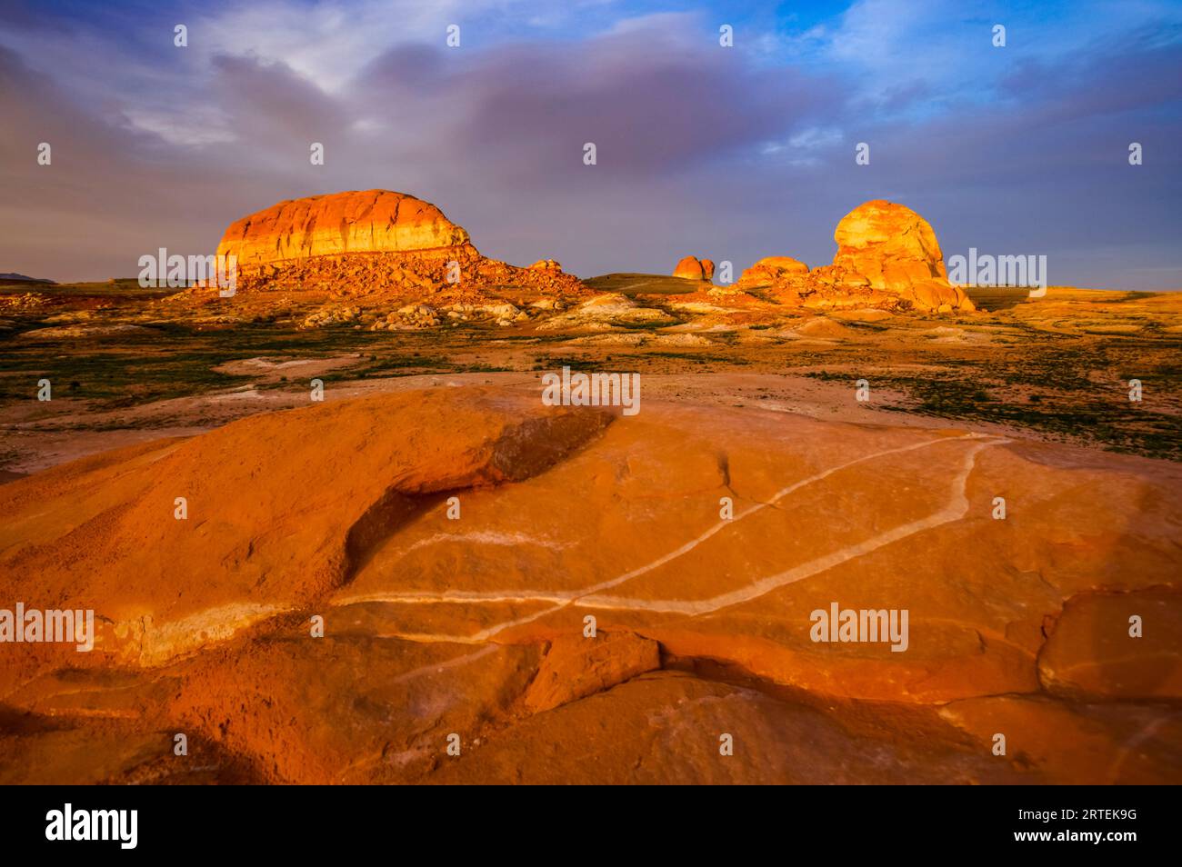 Dried up area near Bullfrog marina on Lake Powell, Glen Canyon National ...
