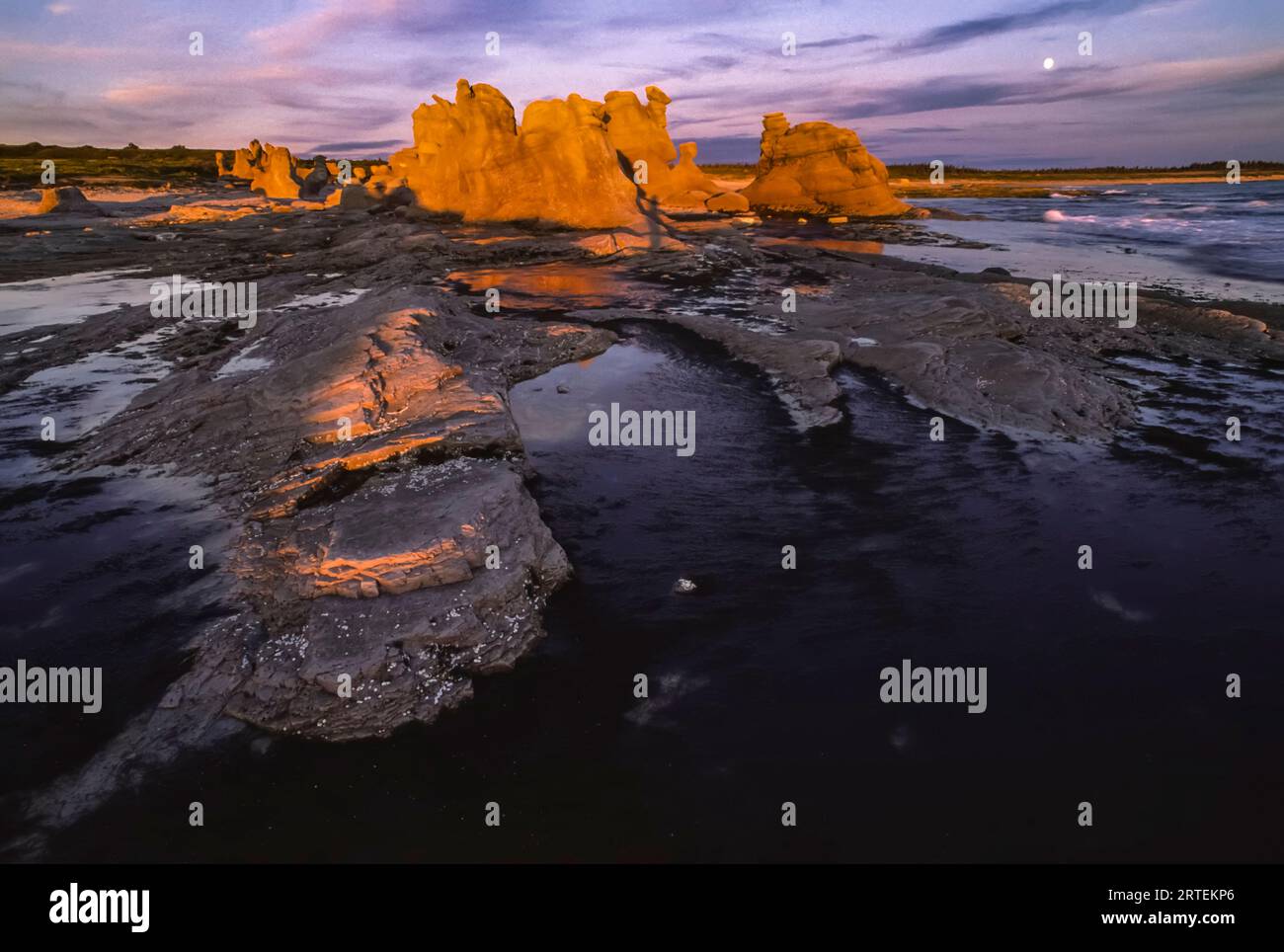 Le Chateau, the old castle, formation on Grand Island Stock Photo Alamy