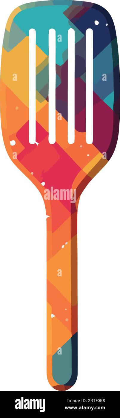 Gourmet chef grilling meat with silver spatula Stock Vector