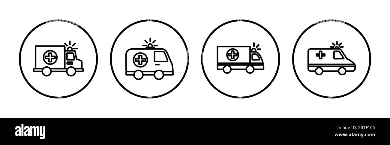 Ambulance icon vector. Ambulance car icon Stock Vector Image & Art - Alamy