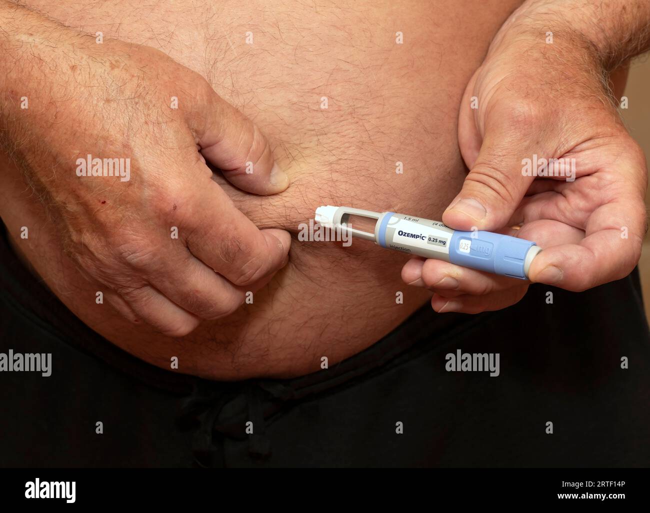 Semaglutide diabetes medication injection Stock Photo - Alamy
