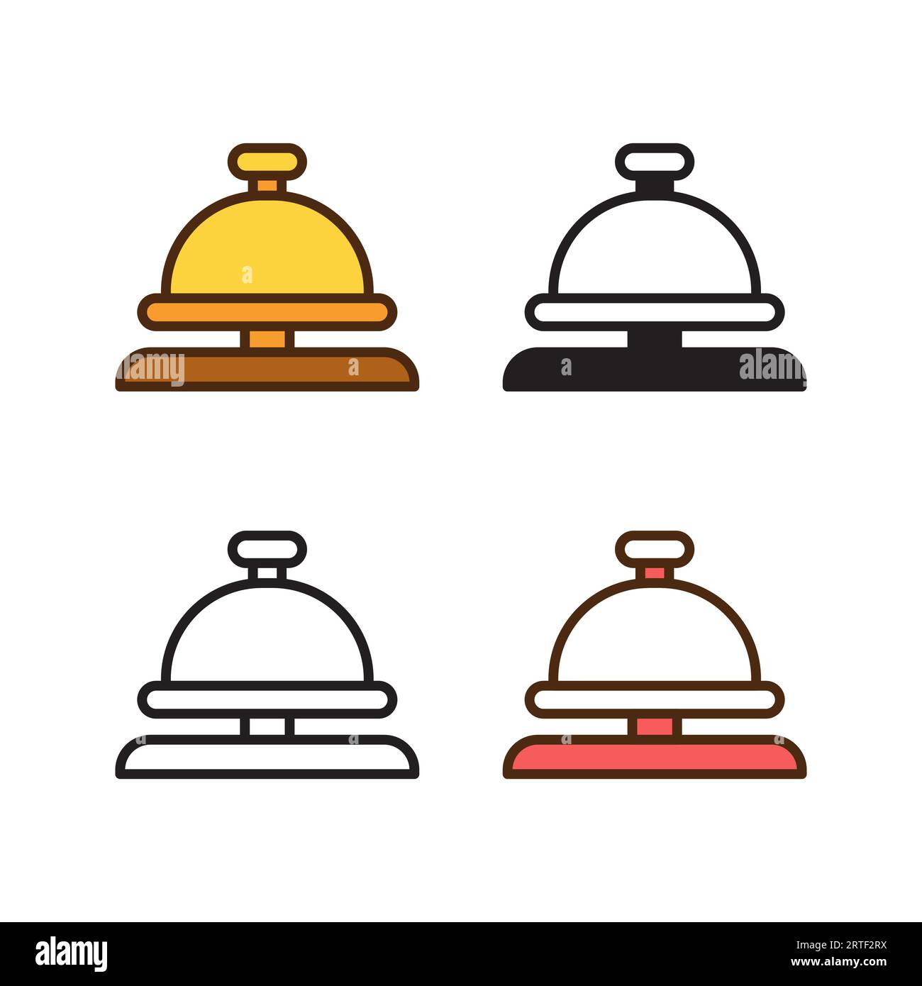 Hotel reception desk bell Stock Vector Images - Alamy