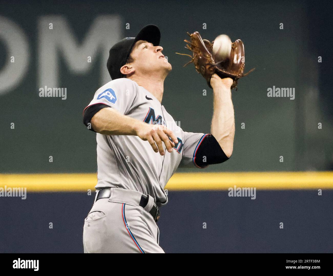 Joey Wendle of the Miami Marlins throws to first base for an out News  Photo - Getty Images